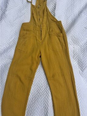 Pilcro Yellow Gauze Overalls